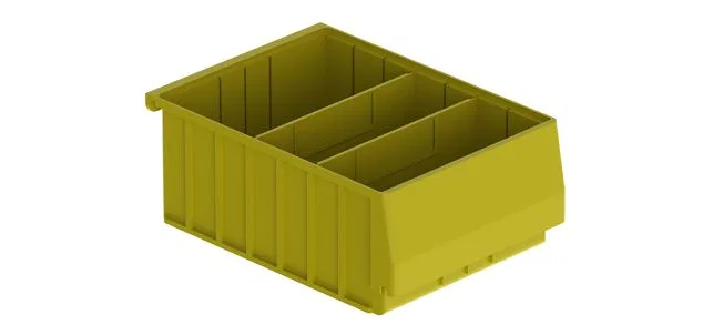 40311 – HOLMAN Van Storage System Shelf Bin Box, Small 10 Inch Width x 5-1/2 Inch Height x 13-3/4 Inch Depth Yellow P...